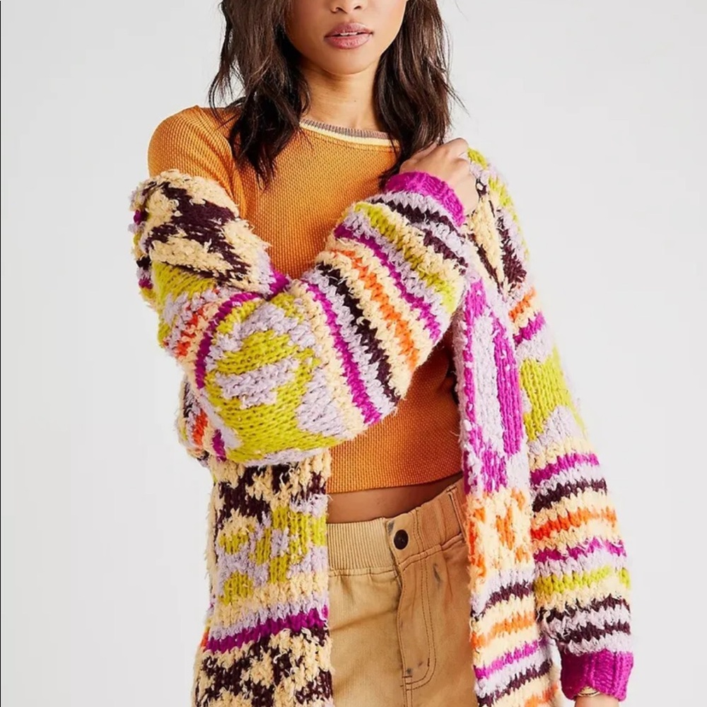 Free People Peggy Cardigan Size